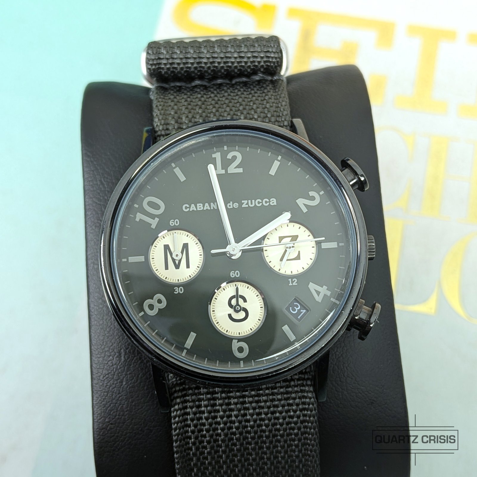 2012 Seiko x Cabane de Zucca Reverse Panda Quartz Chronograph