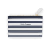 Image 1 of Navy Stripe Mini Clutch