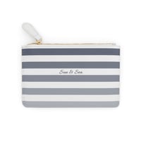 Image 2 of Navy Stripe Mini Clutch