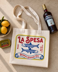 Image 1 of La Spesa Acciughe Market Bag. 