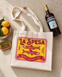 Image 2 of La Spesa Acciughe Market Bag. 