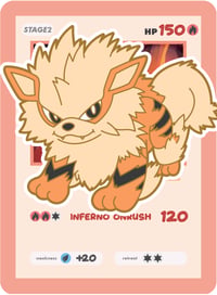 #059 Arcanine Enamel Pin Pre Sale (for Kickstarter)