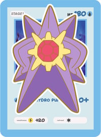 #121B Mega Starmie Enamel Pin Pre Sale (for Kickstarter)