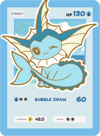 #134 Vaporeon Enamel Pin Pre Sale (for Kickstarter)