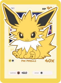 #135 Jolteon Enamel Pin Pre Sale (for Kickstarter)