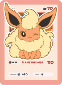 #136 Flareon Enamel Pin Pre Sale (for Kickstarter)