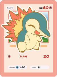 #155 Cyndaquil Enamel Pin Pre Sale (for Kickstarter)