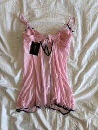 Image 2 of Vintage Y2K Charlotte Russe baby pink babydoll cam