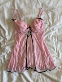 Image 4 of Vintage Y2K Charlotte Russe baby pink babydoll cam