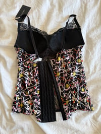 Image 3 of Vintage Y2K Yamamay graphic corset style cami 