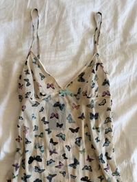 Image 3 of Vintage Y2K butterfly micromesh mini slip dress 