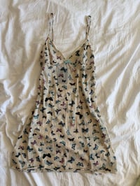 Image 5 of Vintage Y2K butterfly micromesh mini slip dress 