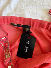 Image 5 of Vintage Y2K coral sequin and beaded cami top 