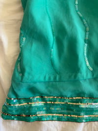 Image 4 of Vintage Y2K blue sequin mermaid cami 2000s deadstock with tags 