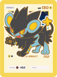 #405 Luxray Enamel Pin Pre Sale (for Kickstarter)
