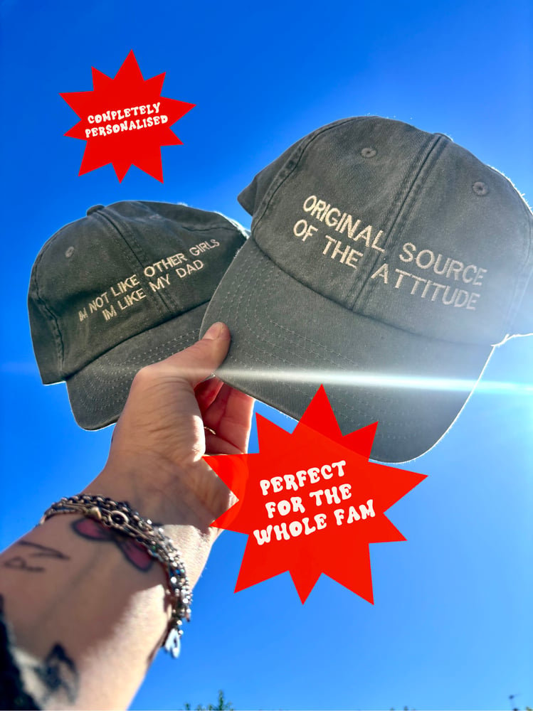 Image of Embroidered and custom Family caps 