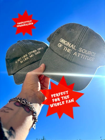 Image of Embroidered and custom Family caps 