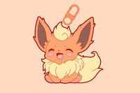 Flareon acrylic keychain