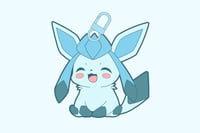 Glaceon acrylic keychain Pre Sale (for Kickstarter)