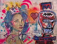Image 1 of PRINCESS DOPPLEGANGER — original artwork — collaboration with Apparan and Marc Craig