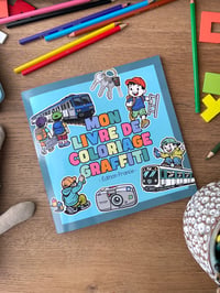 Image 1 of Mon coloriage Graffiti ★ Livre + 12 crayons de couleur ★