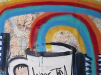 Image 2 of A3 Giclée Art Print — EAT SHIT DRINK RAINBOWS — collaboration with Dole Boi and Marc Craig