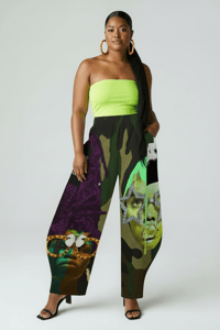 Image 1 of CRAZY CAMO GRAFITI ART PANTS