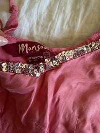 Image 3 of Vintage Y2K pink silk sequin cami 