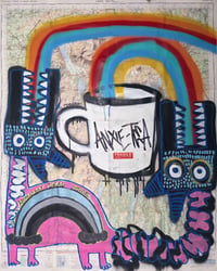 Image 1 of EAT DRINK SHIT RAINBOWS — original artwork — collaboration with Dole Boi and Marc Craig