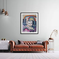 Image 2 of EAT DRINK SHIT RAINBOWS — original artwork — collaboration with Dole Boi and Marc Craig
