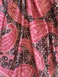 Image 4 of Vintage Y2K asymmetrical paisley halter neck cami with ruched bust 