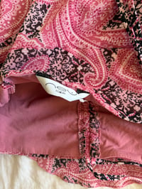 Image 5 of Vintage Y2K asymmetrical paisley halter neck cami with ruched bust 