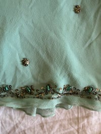 Image 7 of Vintage Y2K turquoise beaded silk fairy cami 