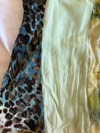 Image 3 of Vintage Y2K green forest fairy patchwork cami with beaded detail 