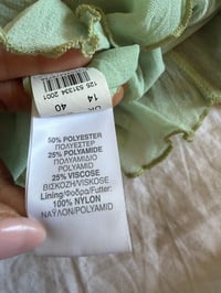 Image 4 of Vintage Y2K green forest fairy patchwork cami with beaded detail 