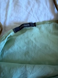 Image 5 of Vintage Y2K green forest fairy patchwork cami with beaded detail 