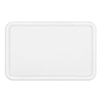 Image 2 of Rectangle Personalised Shirt / Hat Patch Embroidered Edge