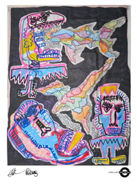 Image 1 of A3 Giclée Art Print — POND LIFE — collaboration with Daniel Green and Marc Craig