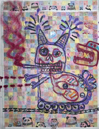 Image 1 of I LOVE TRAINS — original artwork — collaboration with Angela Ho and Zoe Green and Marc Craig