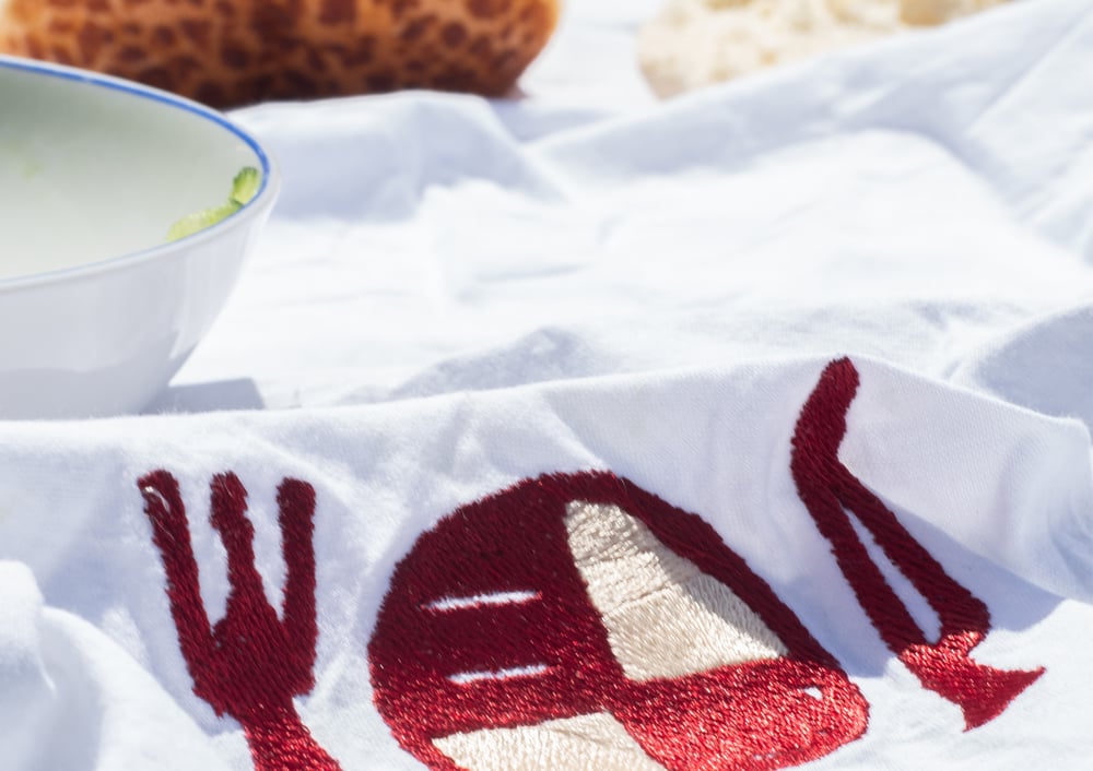 Image of Serviettes PICNIC blanc