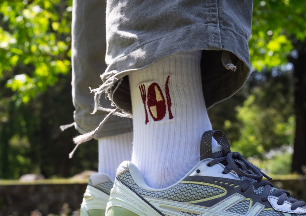 Image of Chaussettes PICNIC blanches
