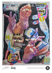 Image 1 of A3 Giclée Art Print — TWO HIGH SOCIETY… — collaboration with Louise Bird and Marc Craig
