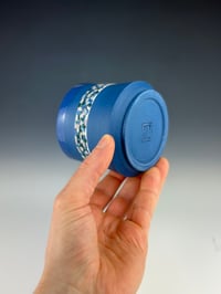 Image 3 of No. 14 | Blue Porcelain Tumbler - Pointillism Experiment 