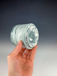 Image 3 of No. 19 | Teal & White Marbled Porcelain Tumbler 