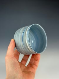Image 2 of No. 26 | Blue, Black, and White Marbled Tumbler 