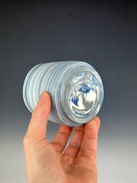 Image 3 of No. 27 | Blue, Black, and White Marbled Tumbler 