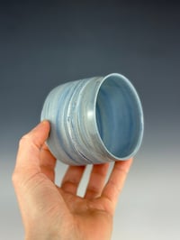 Image 3 of No. 28 | Blue, Black, and White Marbled Tumbler 