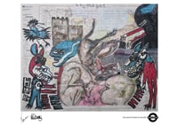Image 1 of A3 Giclée Art Print — THE MARTYRDOM… — collaboration with Non Gallagher and Marc Craig