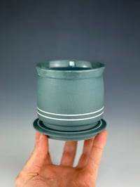 Image 1 of No. 37 | Teal Porcelain Cup & Saucer  