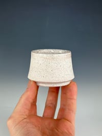 Image 1 of No. 42 | Marbled White and Pink Espresso Cup 